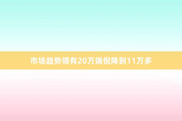 市场趋势领有20万端倪降到11万多