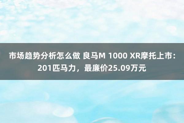 市场趋势分析怎么做 良马M 1000 XR摩托上市：201匹马力，最廉价25.09万元