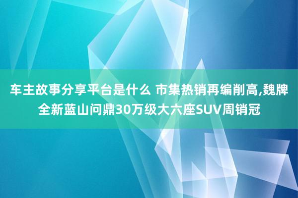 车主故事分享平台是什么 市集热销再编削高,魏牌全新蓝山问鼎30万级大六座SUV周销冠