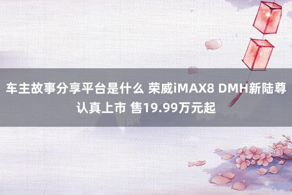 车主故事分享平台是什么 荣威iMAX8 DMH新陆尊认真上市 售19.99万元起