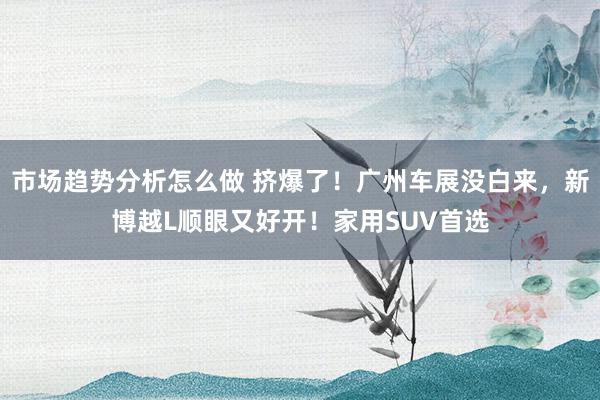 市场趋势分析怎么做 挤爆了！广州车展没白来，新博越L顺眼又好开！家用SUV首选