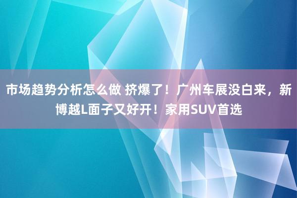 市场趋势分析怎么做 挤爆了！广州车展没白来，新博越L面子又好开！家用SUV首选