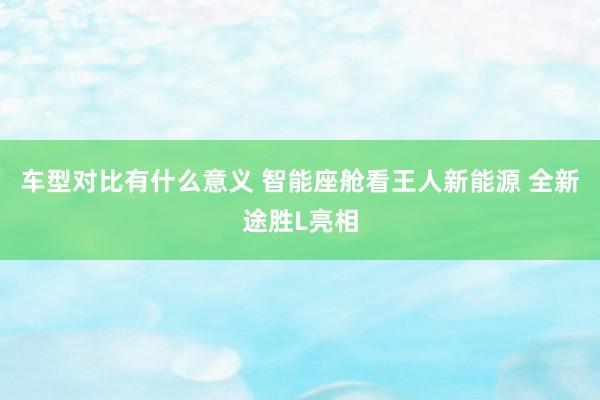 车型对比有什么意义 智能座舱看王人新能源 全新途胜L亮相