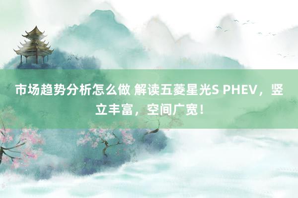 市场趋势分析怎么做 解读五菱星光S PHEV，竖立丰富，空间广宽！