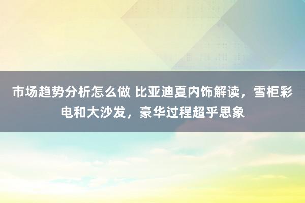 市场趋势分析怎么做 比亚迪夏内饰解读，雪柜彩电和大沙发，豪华过程超乎思象