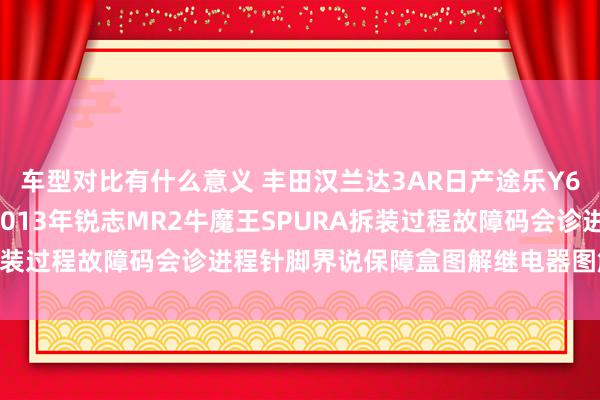 车型对比有什么意义 丰田汉兰达3AR日产途乐Y60维修手册电路图费力2013年锐志MR2牛魔王SPURA拆装过程故障码会诊进程针脚界说保障盒图解继电器图解线束走