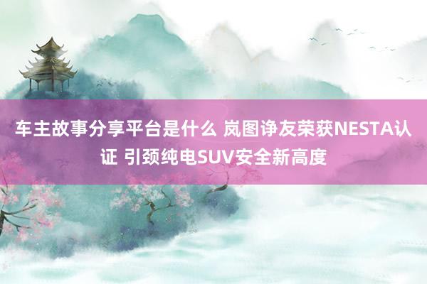 车主故事分享平台是什么 岚图诤友荣获NESTA认证 引颈纯电SUV安全新高度