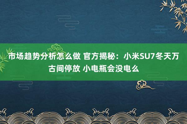 市场趋势分析怎么做 官方揭秘：小米SU7冬天万古间停放 小电瓶会没电么