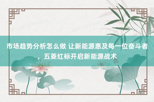 市场趋势分析怎么做 让新能源惠及每一位奋斗者，五菱红标开启新能源战术