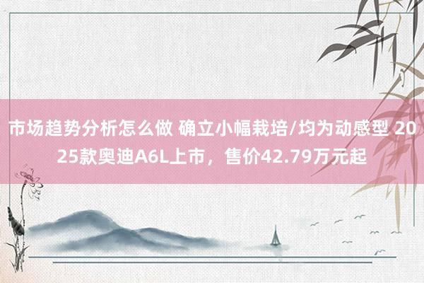 市场趋势分析怎么做 确立小幅栽培/均为动感型 2025款奥迪A6L上市，售价42.79万元起