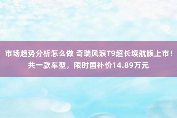 市场趋势分析怎么做 奇瑞风浪T9超长续航版上市！共一款车型，限时国补价14.89万元